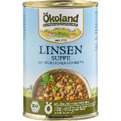 Produktfoto zu Linsensuppe mit Würstchenscheiben, 400 g