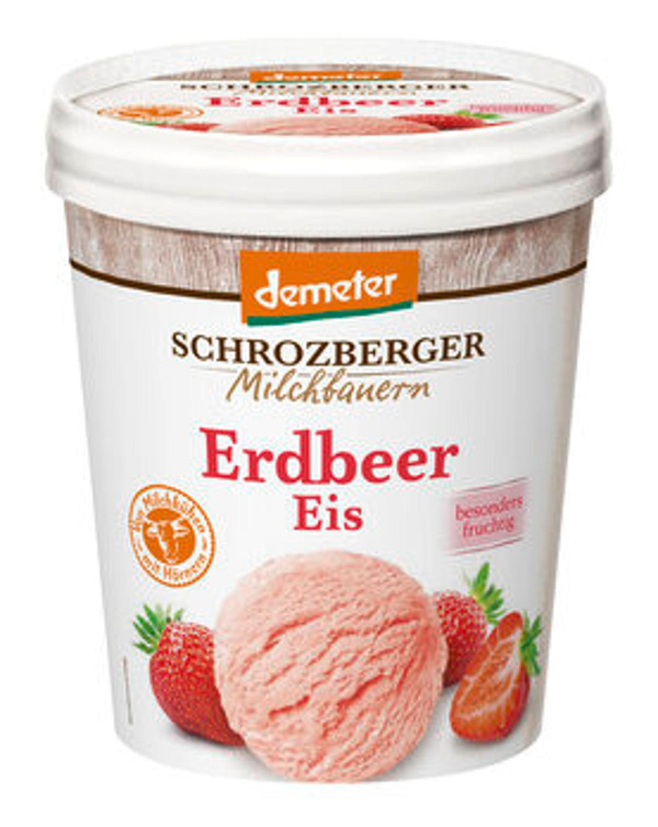 Produktfoto zu Erdbeer Eis, 500 ml