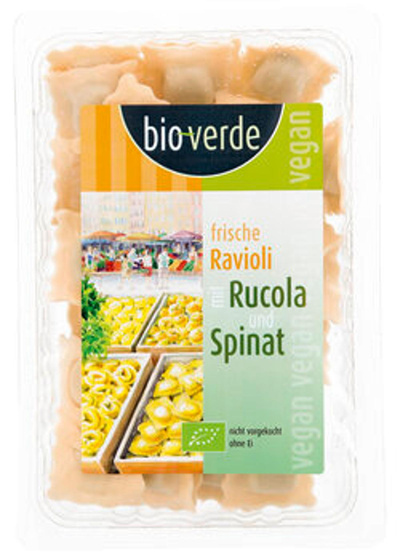 Produktfoto zu Vegane Ravioli Rucola & Spinat, 250 g