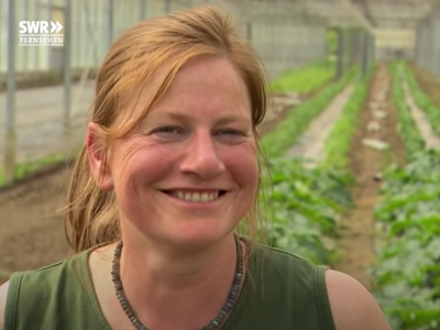 Inhaberin Helga Decker bei Lecker aufs Land