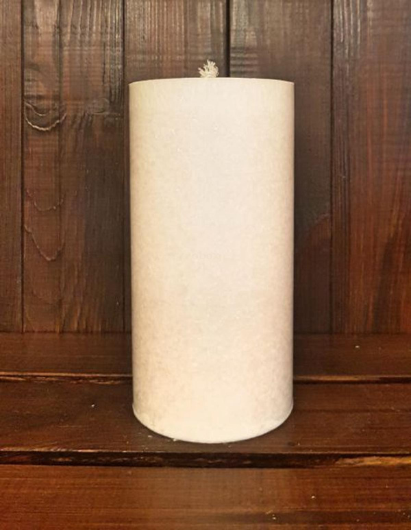 Produktfoto zu Stearin Stumpenkerze klein elfenbein