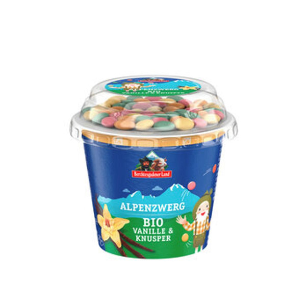 Produktfoto zu Alpenzwerg Vanille & Knusper Joghurt, 137 g