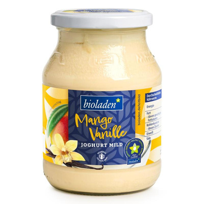 Produktfoto zu Joghurt Mango & Vanille, 500 g