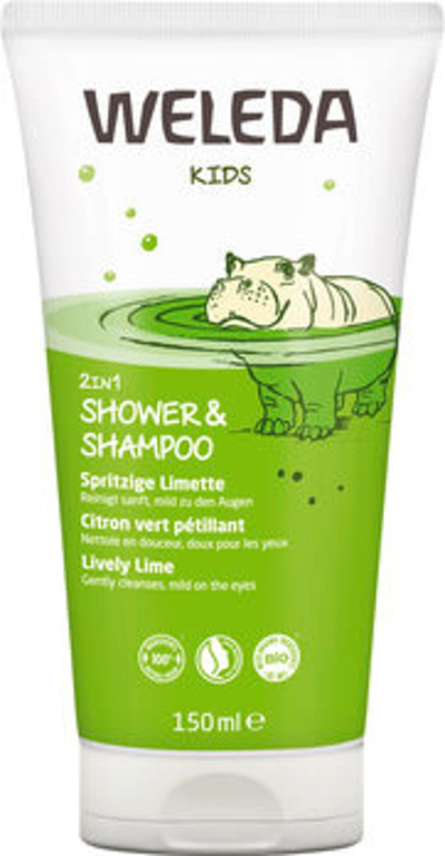 Produktfoto zu Kids 2in1 Shower & Shampoo Spritzige Limette, 150 ml