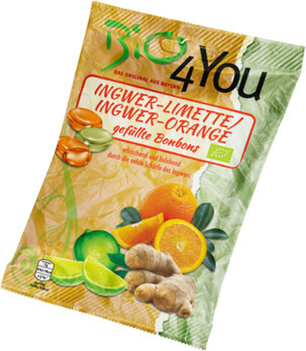 Produktfoto zu Ingwer-Limette und Ingwer-Orange Bonbons, 75 g