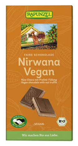 Produktfoto zu Nirwana vegane Schokolade mit Praliné-Füllung, 100 g