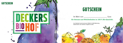 Produktfoto zu Gutschein für die Ökokiste, 50 €