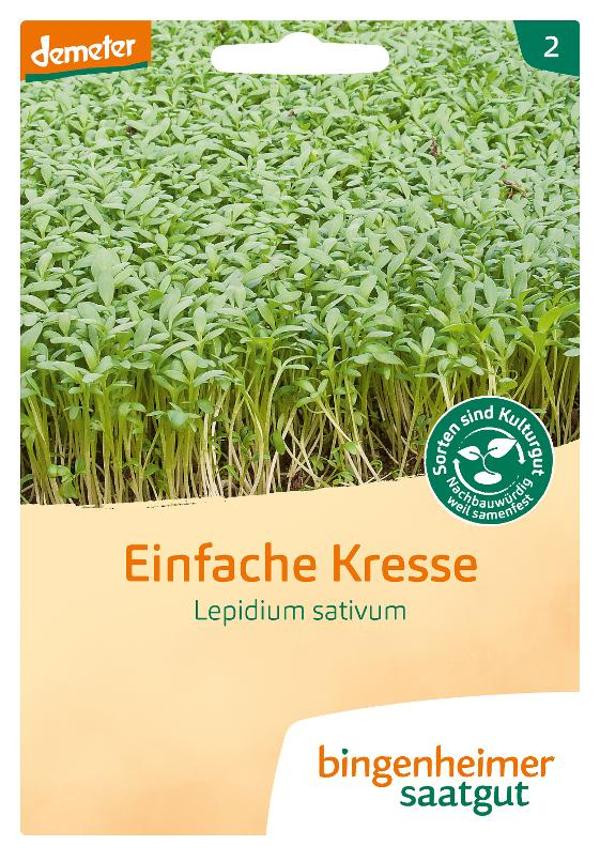 Produktfoto zu Saatgut Kresse einfach