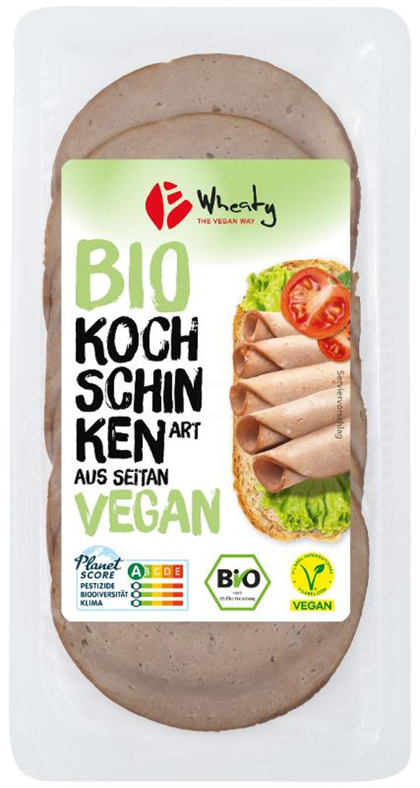 Produktfoto zu veganer Aufschnitt Kochschinken Art, 100 g