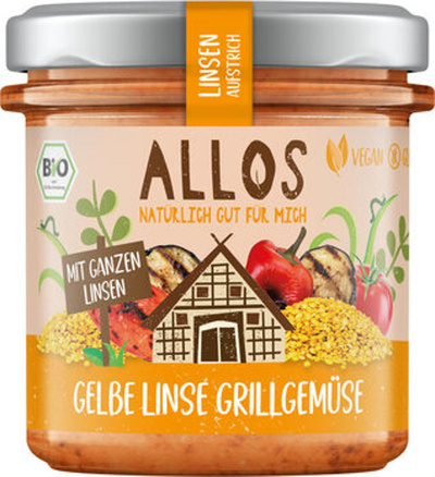 Produktfoto zu Linsenaufstrich Gelbe Linse-Grillgemüse, 140 g